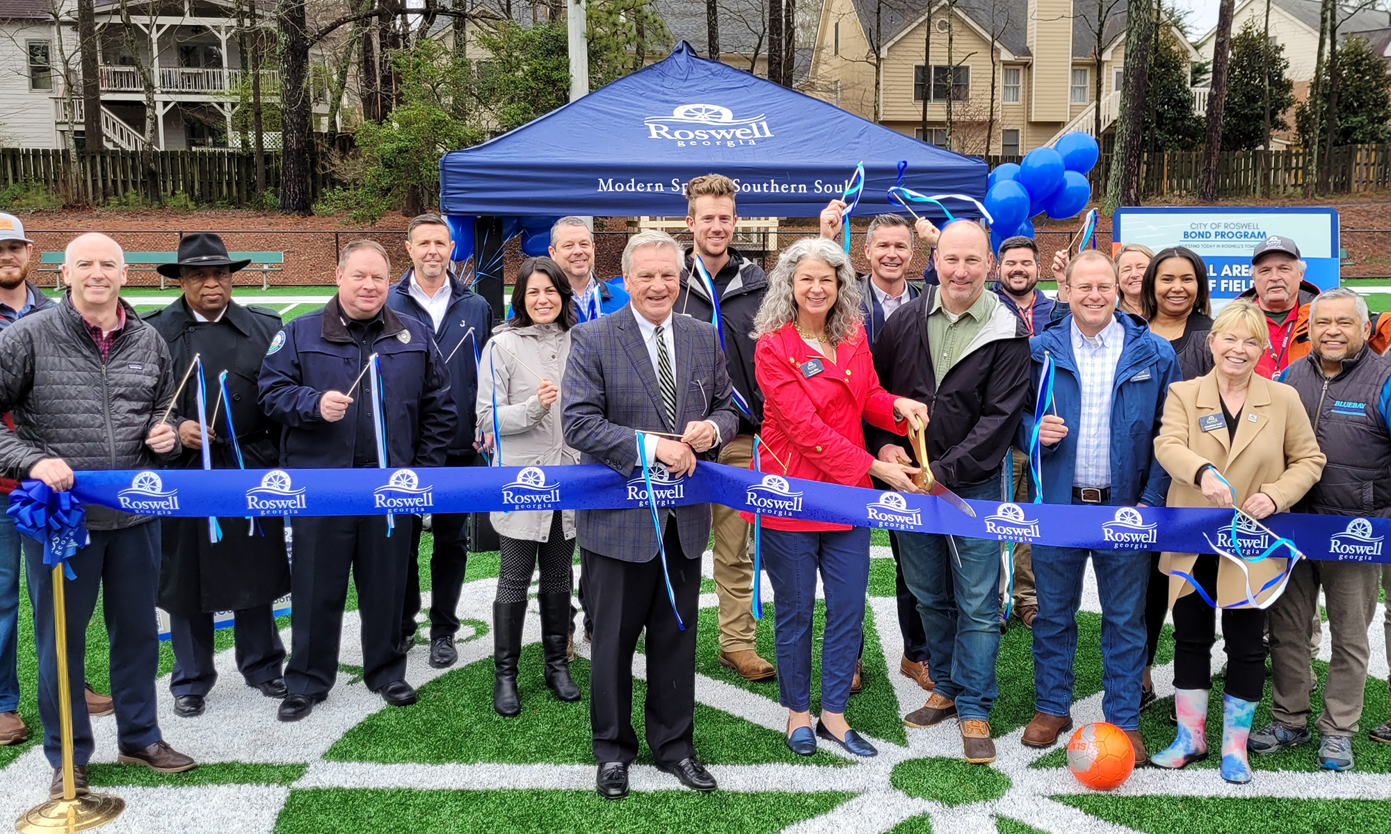 Roswell Area Park Turf Field 3 Ribbon Cutting