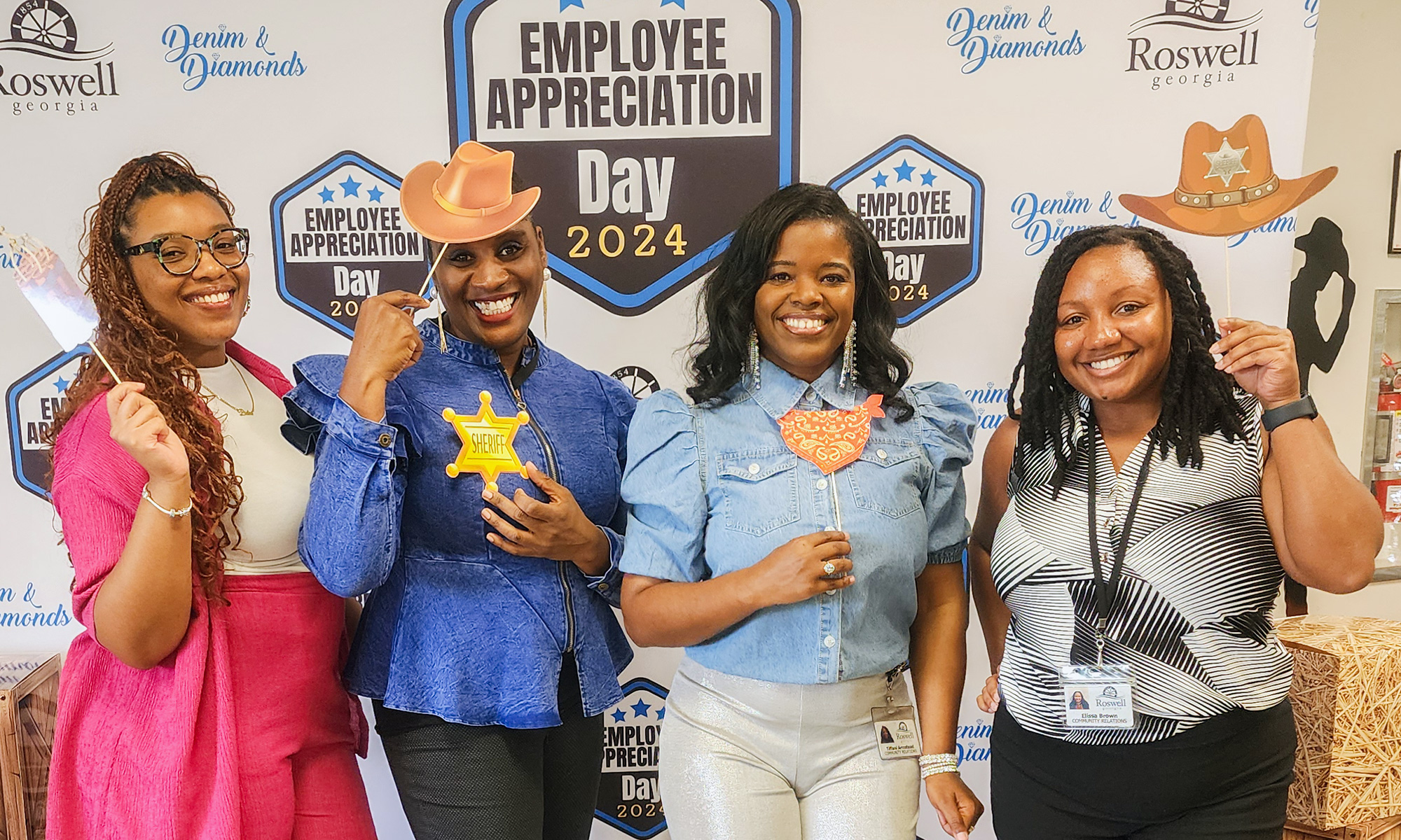 Roswell Employee Appreciation Day 2024 four women smiling
