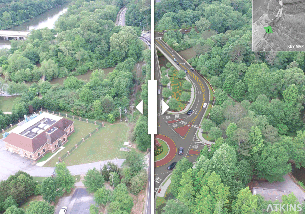 Animated preview of the before and after concept rending function on this page