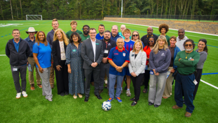 Roswell Welcomes Athletes Back to Newly Improved Grimes Bridge Park Soccer Fields
